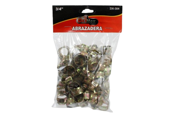 ABRAZADERA AJUSTABLES 3/4" 50PZAS UNID DRIMEX