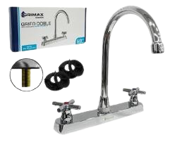 LLAVE DOBLE PARA FRAGADERO 1/2" M/CRUZ UNID GRIMAX