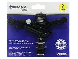 ASPERSOR DE IMPULSOS 3/4" 2 SALIDAS UNID GRIMAX