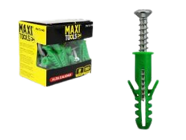 SET TORNILLO Y RAMPLUG 6MM CAJA 50PCS UNID MAXI TOOLS