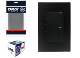 INTERRUPTOR APAGADOR SENCILLO NEGRO UNID ORIX