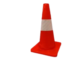 CONO DE SEGURIDAD DE PVC 45CM UNID S/M