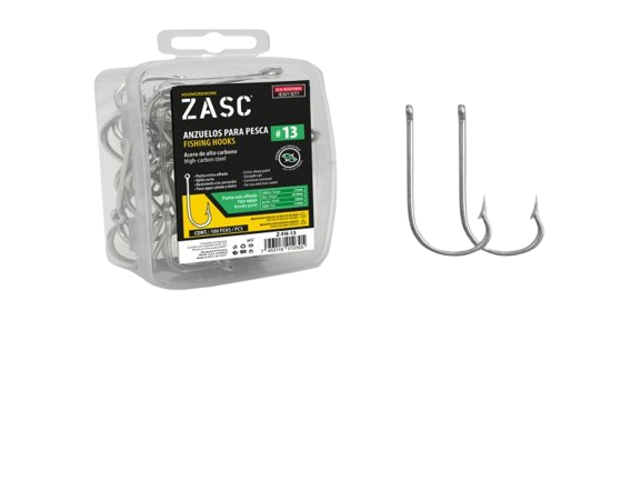 ANZUELOS PARA PESCAR #13 100 PZAS UNID ZASC