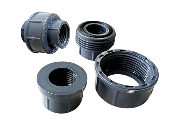 UNION UNIVERSAL PVC GRIS 1/2" CON ROSCA UNID AQUA PLUS