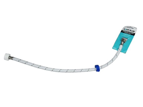 CANILLA FLEXIBLE NYLON 1/2"x7/8" 60CM UNID AQUA PLUS