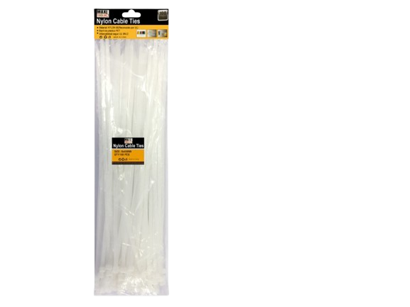 TIRRAP ZUNCHO BLANCO 8x450MM 100 PZAS UNID MAXI TOOLS