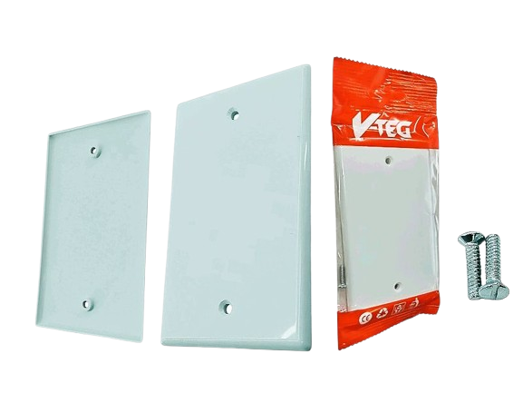 TAPA CIEGA 4"X2" PVC BLANCO UNID V-TEG