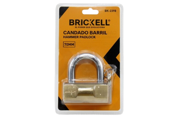 CANDADO BARRIL 70MM UNID BRICKELL