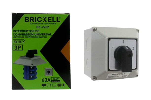 TRANSFER SWITCH MANUAL UNIVERSAL 3P 63A 660V UNID BRICKELL