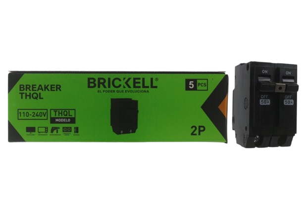 BREAKER INTERRUPTOR DE CIRCUITO THQL EMPOTRAR DOBLE 50A UNID BRICKELL