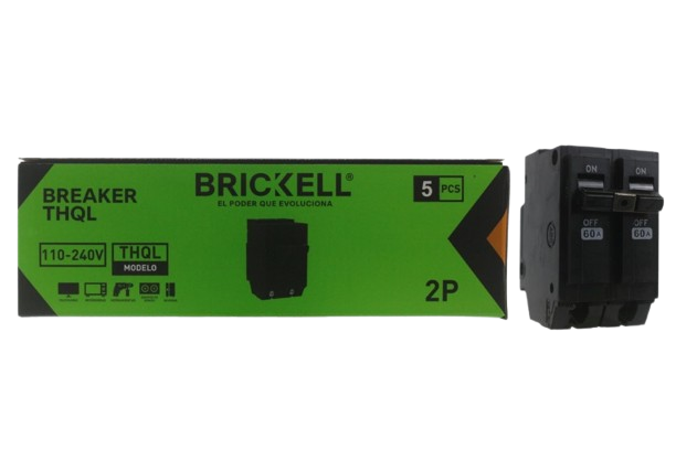 BREAKER INTERRUPTOR DE CIRCUITO THQL EMPOTRAR DOBLE 60A UNID BRICKELL