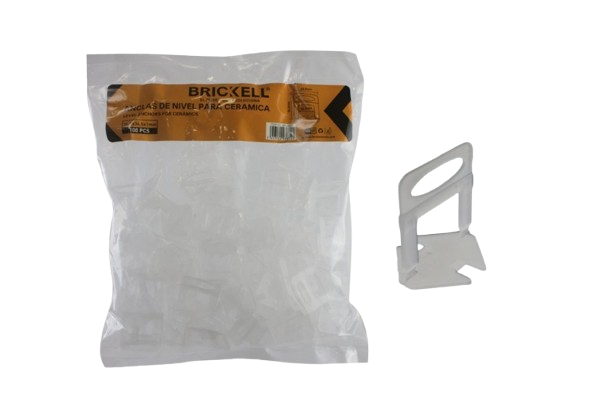 NIVELADORES DE CERAMICA 36.5*34.5*1MM 100 PZAS / BOLSA UNID BRICKELL