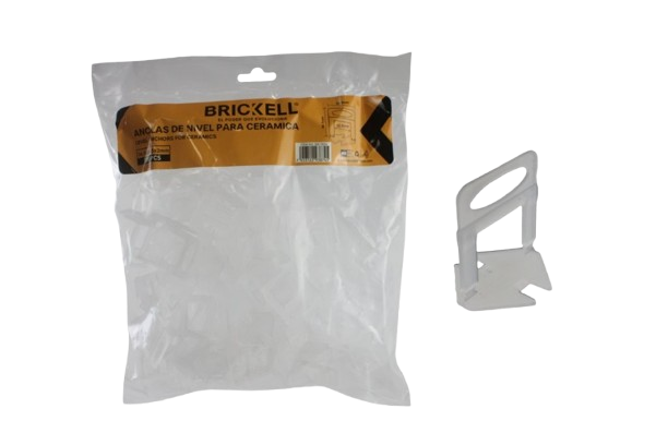 NIVELADORES DE CERAMICA 36.5*34.5*2MM 100 PZAS / BOLSA UNID BRICKELL
