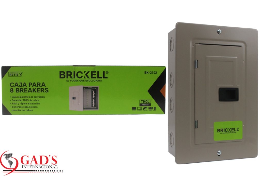 CAJA PARA BREAKER C/PUERTA 8 PUESTOS THQL UNID BRICKELL