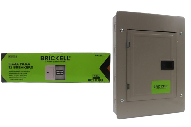 CAJA PARA BREAKER C/PUERTA 12 PUESTOS THQL UNID BRICKELL