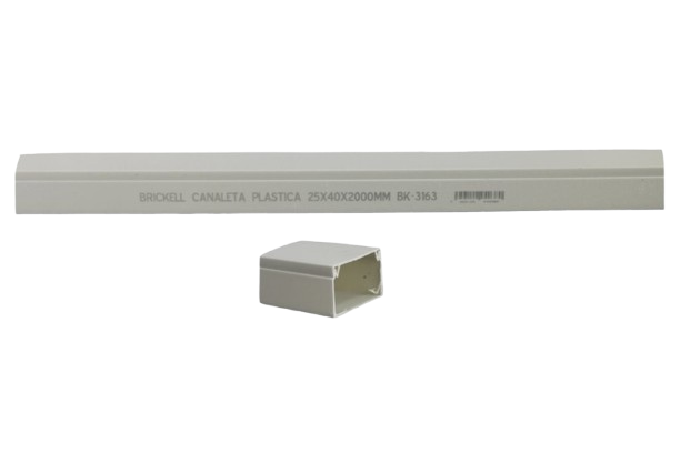 CANALETA DE PVC CON ADHESIVO 40X25MM- 2METROS UNID BRICKELL