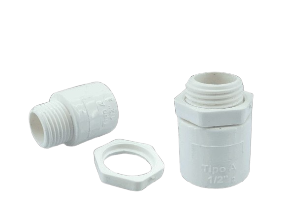 ADAPTADOR TERMINAL 1/2" BLANCO PARA ELECTRICIDAD UNID AQUA PLUS