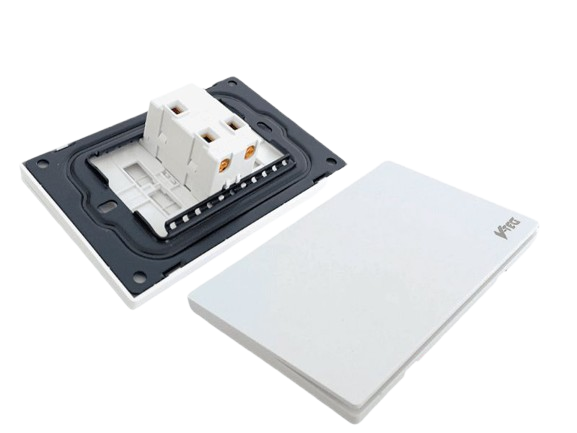 APAGADOR SENCILLO  LUJO BLANCO DECORATIVO UNID V-TEG