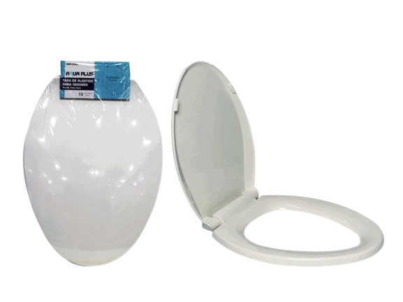 ASIENTO DE INODORO 19" BLANCA UNID AQUA PLUS