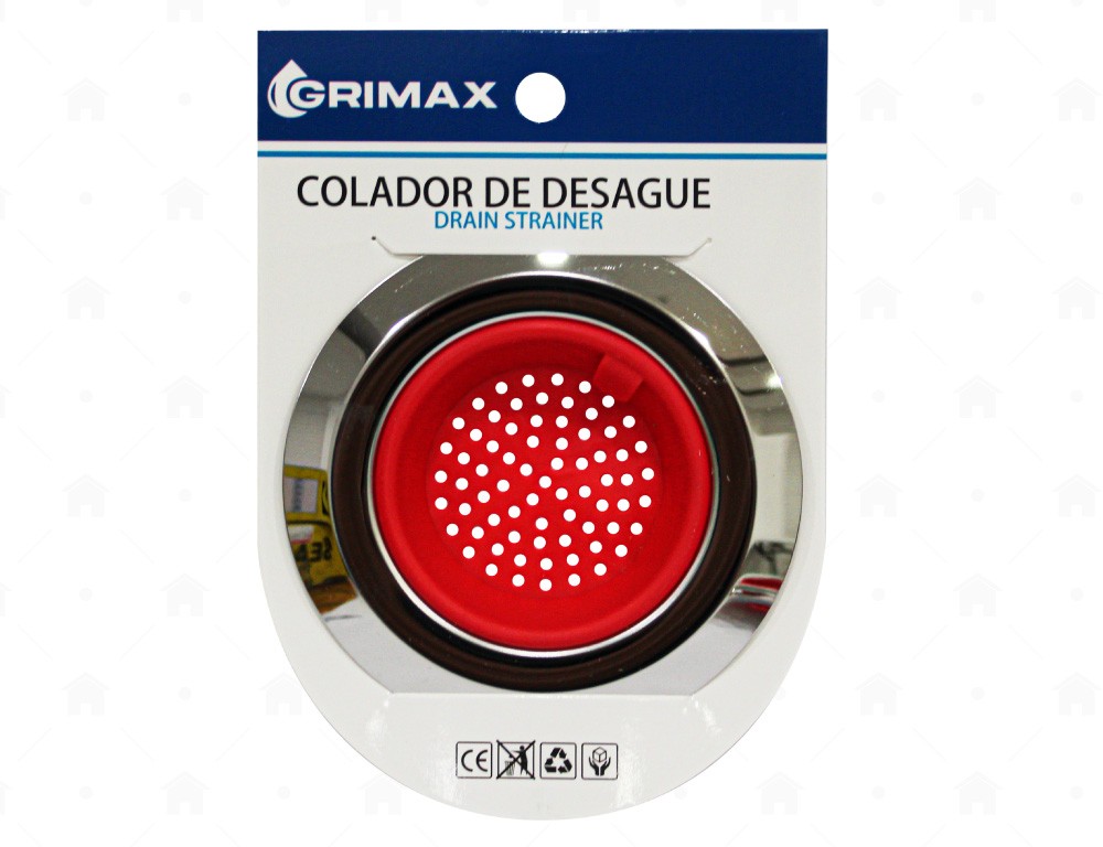 COLADOR DESAGUE 11CM GOMA-METAL UNID GRIMAX