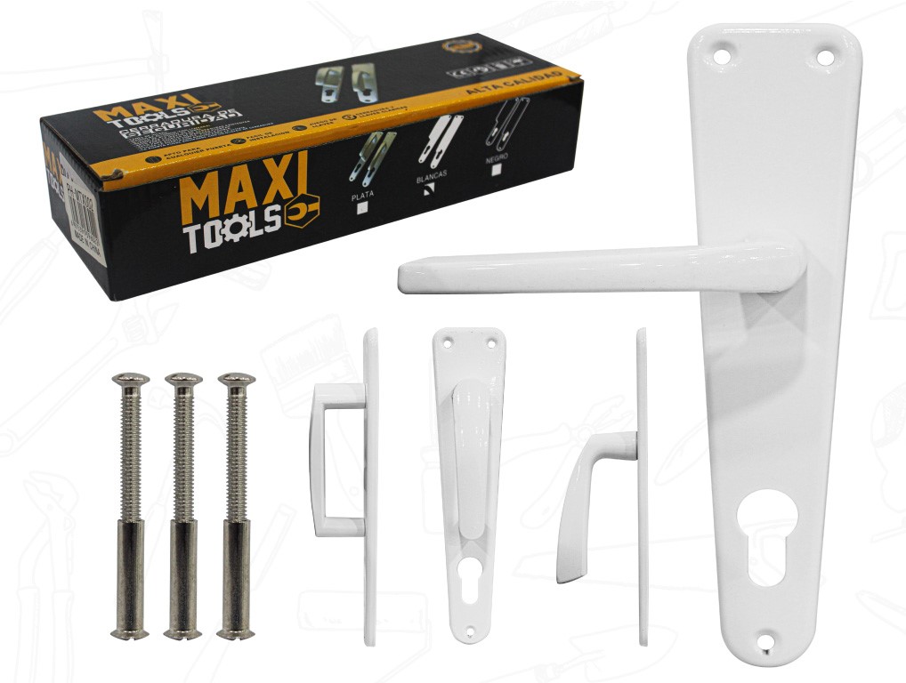 MANILLAS PARA PUERTAS FIJA-MOVIL BLANCA UNID MAXI TOOLS