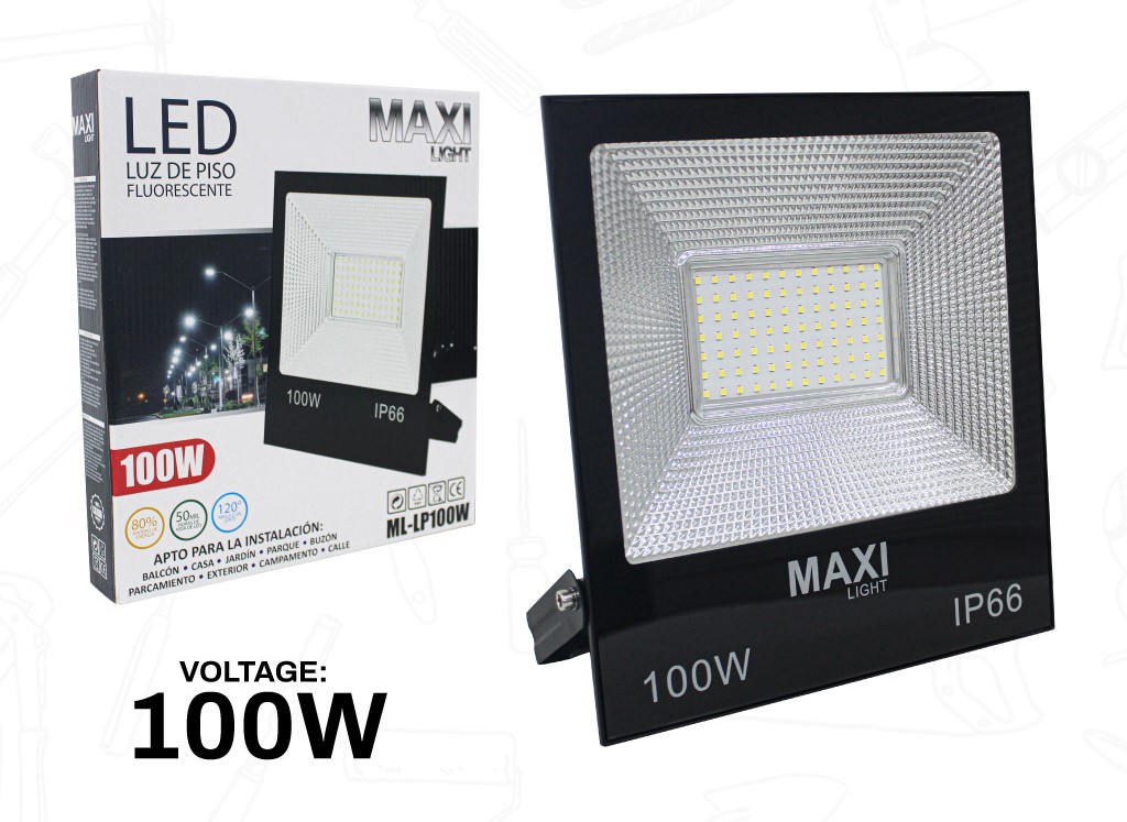 REFLECTOR LED 100W IP65 EXTERIOR UNID MAXI LIGTH