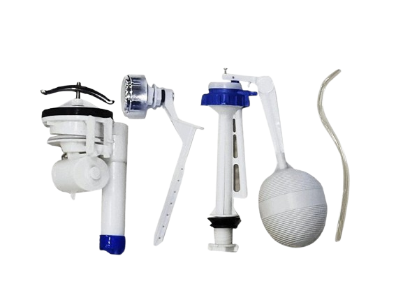 SET DE HERRAJE PARA TANQUE INODORO C/BOTON UNID AQUA PLUS