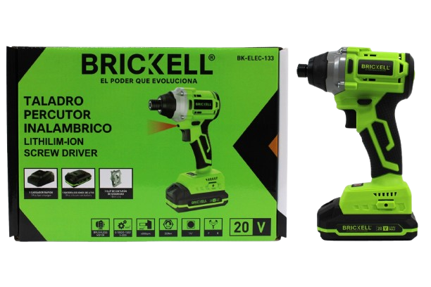 DESTORNILLADO ATONILLADOR DE IMPACTO INALAMBRICO 20V 200Nm UNID BRICKELL