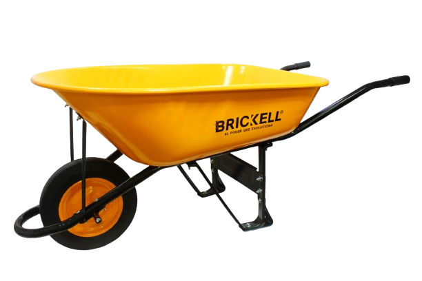 CARRETILLA METALICA  90 LTS LLANTA 4" SOLIDA UNID  BRICKELL