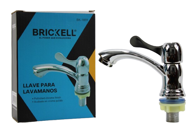 LLAVE PARA LAVAMANOS METALICA 1/2" UNID BRICKELL