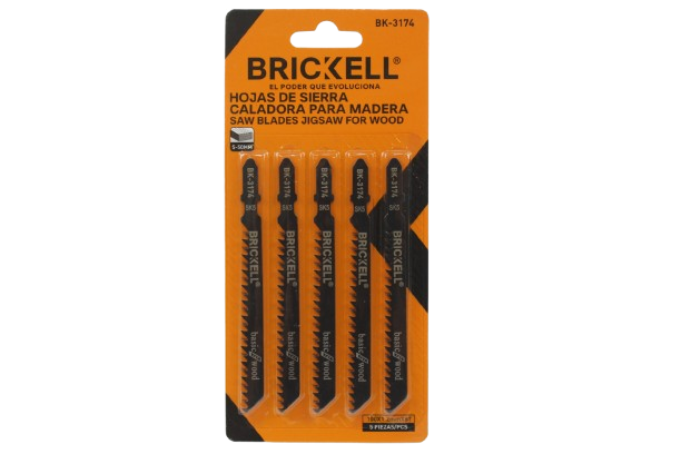 SET HOJAS DE SIERRA CALADORA 100X1.2MM 5 PZAS UNID BRICKELL