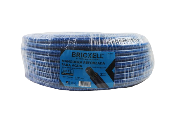 MANGUERA DE JARDIN SIN CONECTOR 300PSI 1/2" 100 MTS UNID BRICKELL