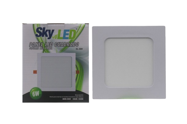 PANEL LED CUADRADO 6W 3000K UNID SKYLED