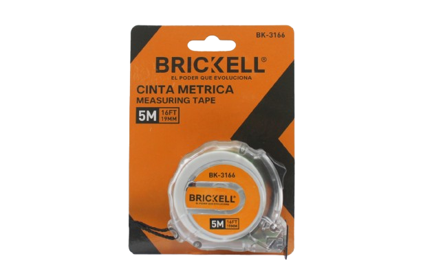 CINTA METRICA FLUORESCENTE 5MTS 19MM UNID BRICKELL