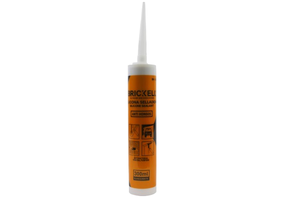 SILICON SELLANTE BLANCA 300ML UNID BRICKELL