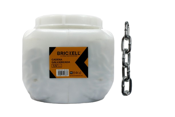 CADENA GALVANIZADA 1/4" 25KG UNID BRICKELL