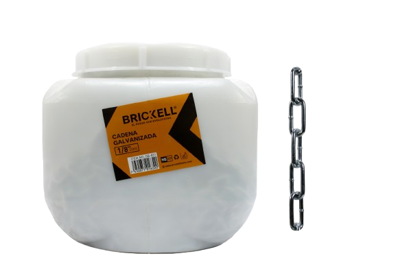 CADENA GALVANIZADA 1/8" 25KG UNID BRICKELL