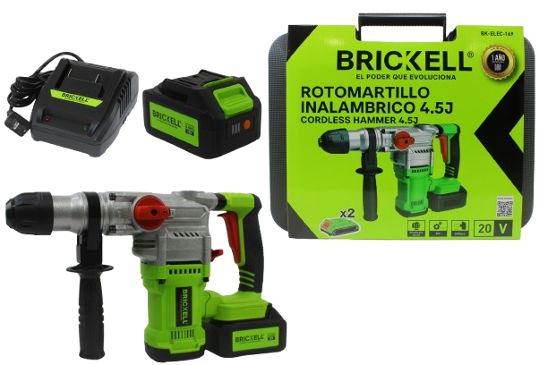 ROTOMARTILLO INALAMBRICO 4.5JULES 20V UNID BRICKELL