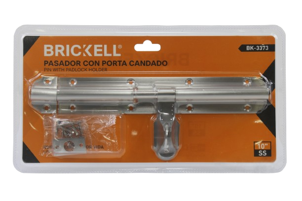 PASADOR CON PORTA CANDADO 10" 1.7MM UNID BRICKELL