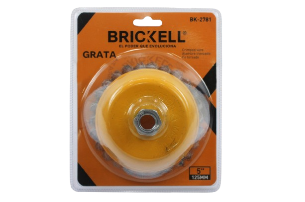 CEPILLO CIRC ALAMBRE ONDULADO 5" ROS 5/8" UNID BRICKELL