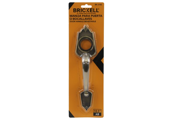 MANIJA PARA PUERTA CON BOCALLAVES 10.5" COLOR AB UNID BRICKELL