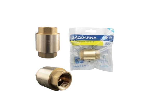 VALVULA CHECK VERTICAL DE BRONCE 3/4" CON VASTAGO DE BRONCE UNID AQUAFINA