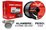 ALAMBRE P/ SOLDAR  0.9MM 1 KG UNID WELDBULL