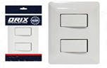 INTERRUPTOR APAGADOR DOBLE BLANCO 10/15AMP UNID ORIX