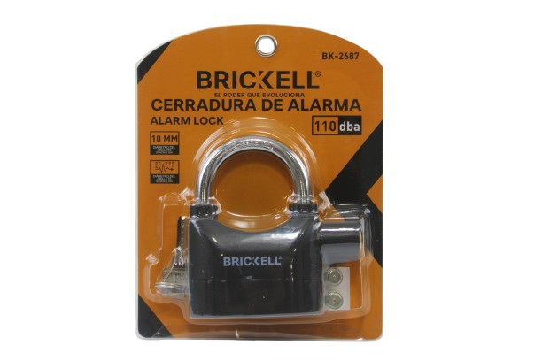 CANDADO CON ALARMA CON 3 LLAVES UNID BRICKELL