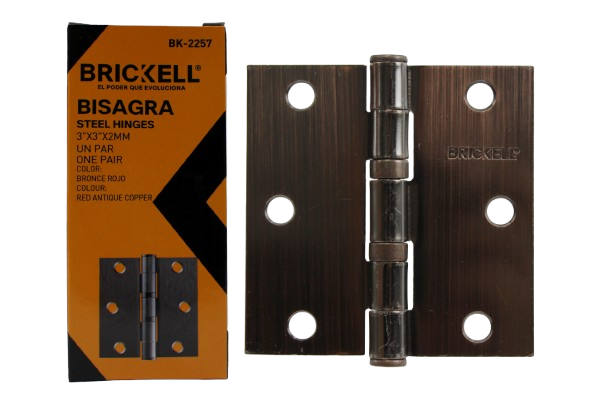 BISAGRA TIPO LIBRO  3"x 3"  2,0 MM CON RODAMIENTO PAR BRICKELL