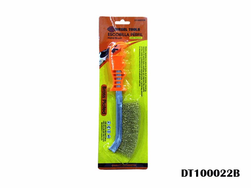 CEPILLO DE ALAMBRE METALICO CON MANGO ROJO UNID DIESEL TOOLS