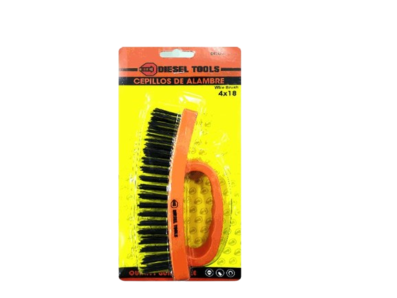 CEPILLO DE ALAMBRE 4X18cm CON AGARRADERO UNID DIESEL TOOLS