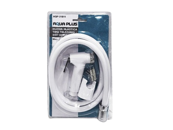 DUCHA TELEFONO BLANCA 1.2 mts UNID AQUA PLUS