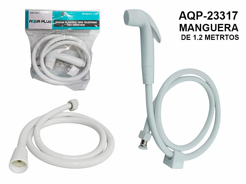 DUCHA PLASTICA TIPO TELEFONO 1.2 mts UNID GRIMAX